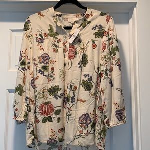 NWT Floral blouse